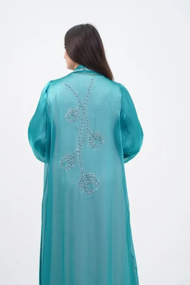 Dressed Sleeve Abaya Set
