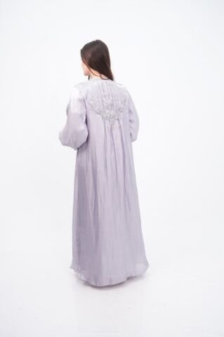 Drapeli Abaya Takım Gri - 40-48