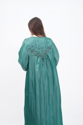 Drapeli Abaya Takım Zümrüt - 40-48