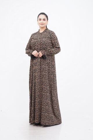 Desen Boncuk Nakışlı Elbise