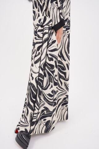 Hakim Yaka Desenli Bomber Etek Takım 40-48 - Siyah